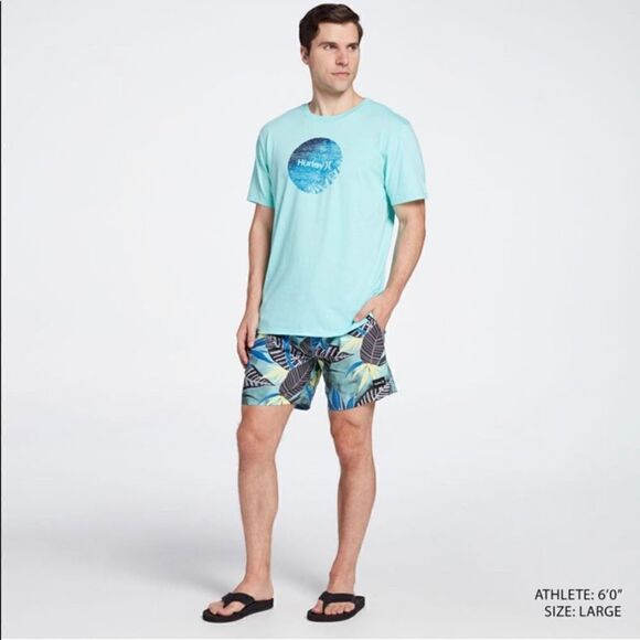 Hurley Men's Bird Rock Volley 17” Board Shorts - Picture 2 of 10